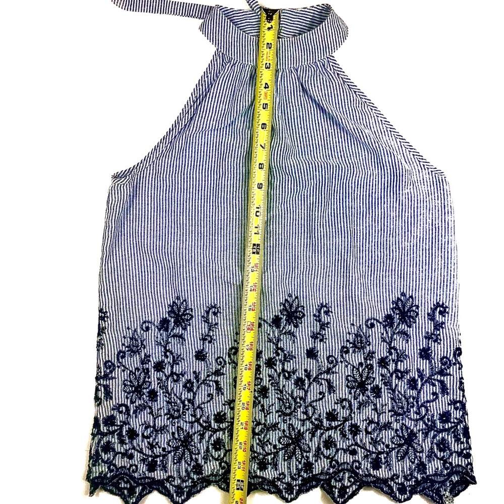 EST. 1946 Striped, Floral Halter Top, Size S